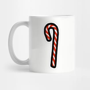 A Candy Cane for Christmas Minimal Art Mug